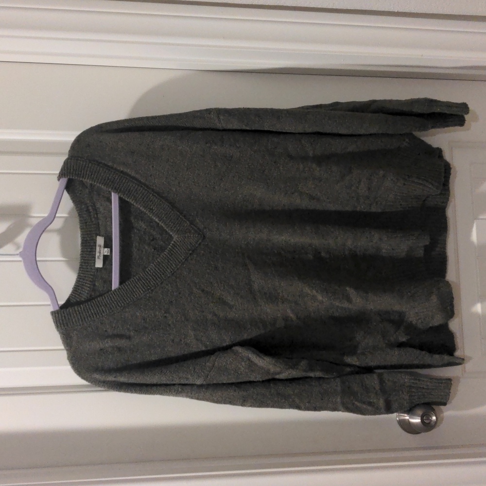 Madewell Olive Green V Neck Sweater
